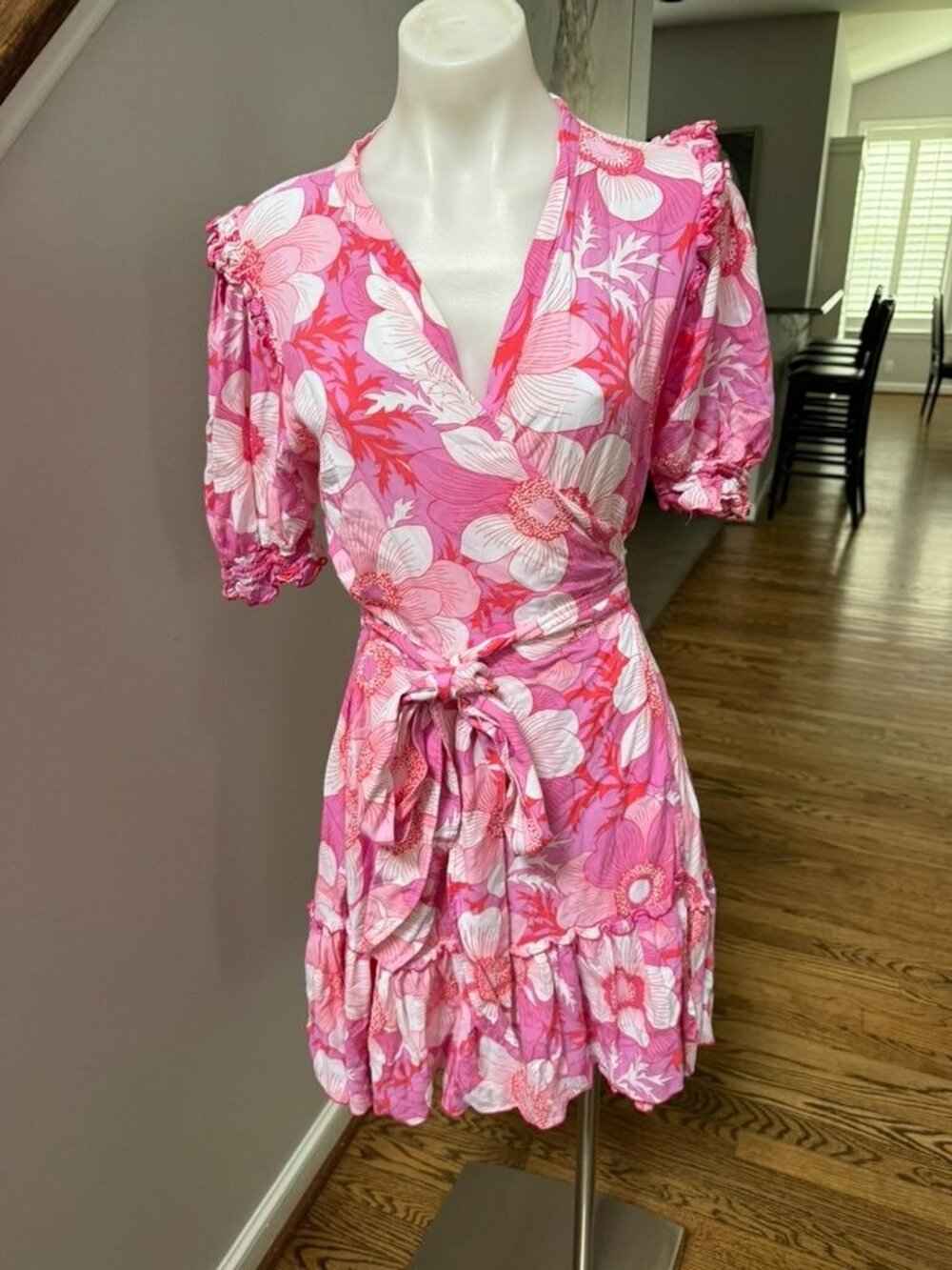 Feather & Find Sultana Wrap Dress Medium Pink